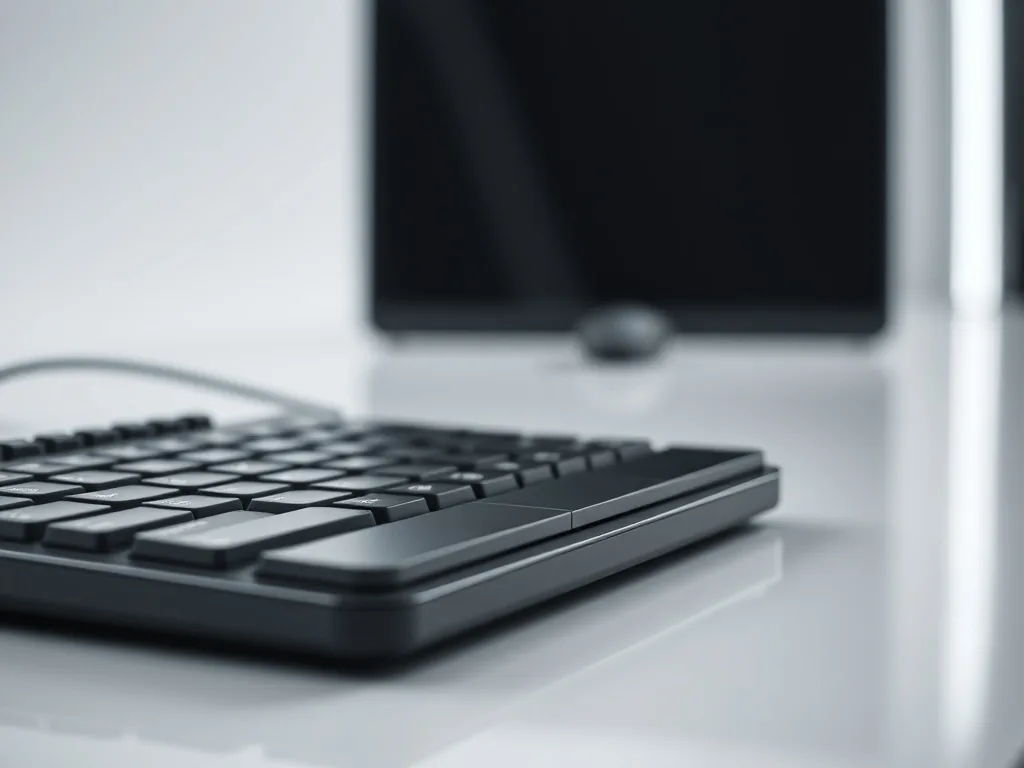 Nahaufnahme einer Computertastatur mit hervorgehobener Rautetaste